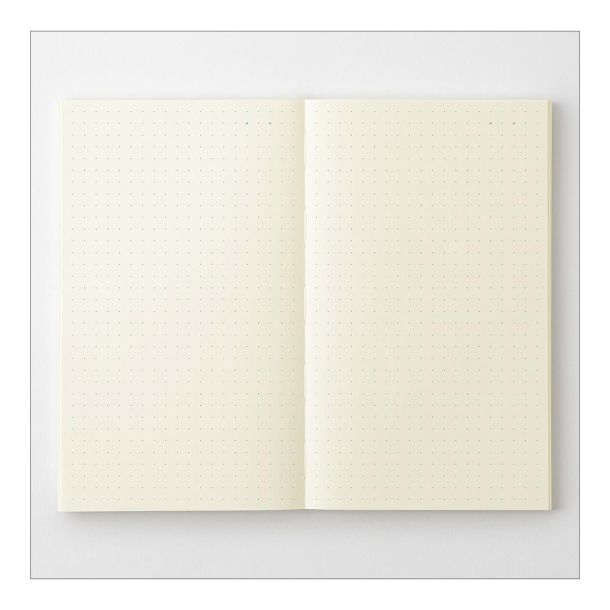 Caderno Midori B6 Slim Dots Branco-5
