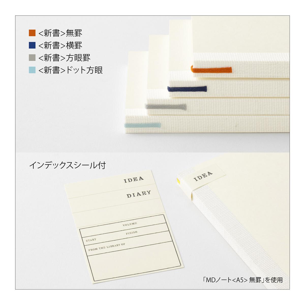 Caderno Midori B6 Slim Dots Branco-10