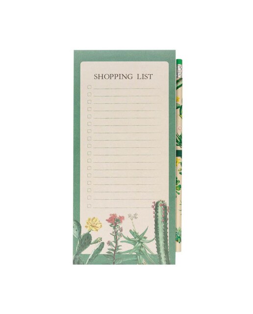 Notas Magnéticas Botanical Cacti - Verde e Bege Verde / Bege-1