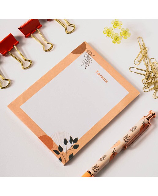 Kit de Papelaria - Azul/Multicolor Laranja / Multicolor-6