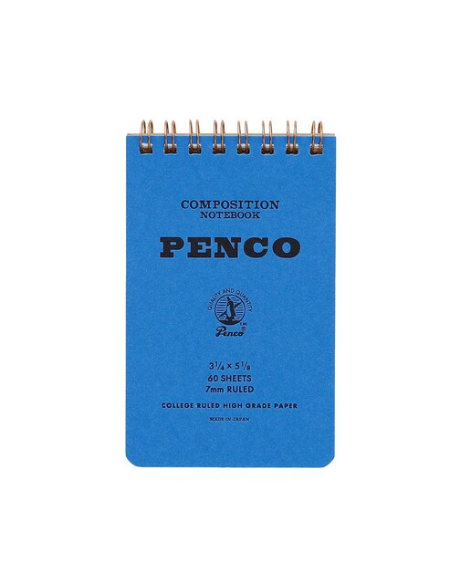 Pasta de argolas S papel pautado Penco 7mm capa branca Branco-1