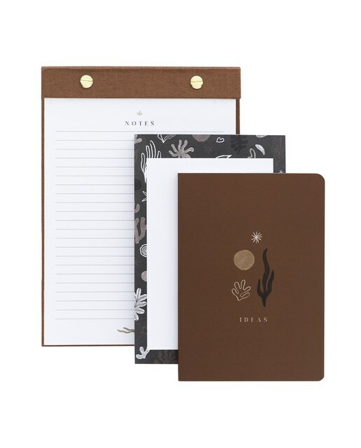 Set de bloc de notas Kalima Kokonote marron