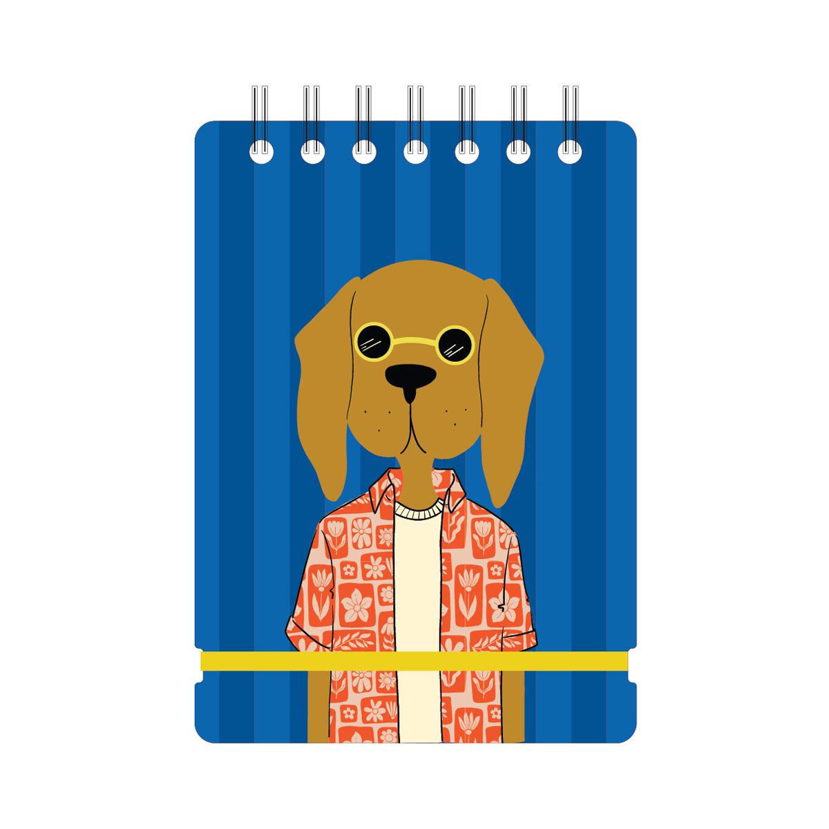 Imagem 0 de Bloco de notas A6 liso Studio Mariisore Dog Hipster vacavaliente