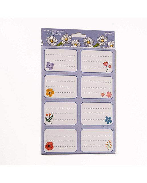 Imagem 0 de Pack de 80 Etiquetas Adesivas 6,5x4,5 cm - Azul/Multicolor