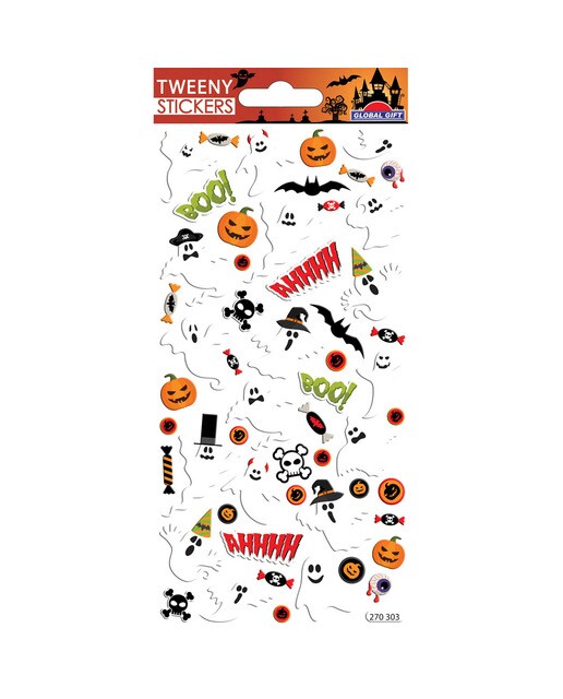 Imagen 0 de Pegatinas Tweeny Foamy Halloween fantasmas Global Gift blanco