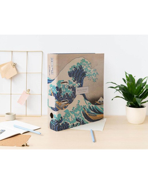 Arquivador com Compressor Hokusai - Azul e Cinzento Azul / Cinzento-4