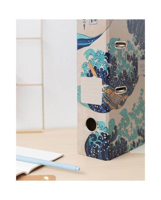 Arquivador com Compressor Hokusai - Azul e Cinzento Azul / Cinzento-5