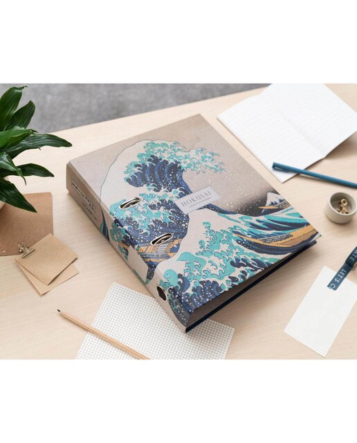 Arquivador com Compressor Hokusai - Azul e Cinzento Azul / Cinzento-6