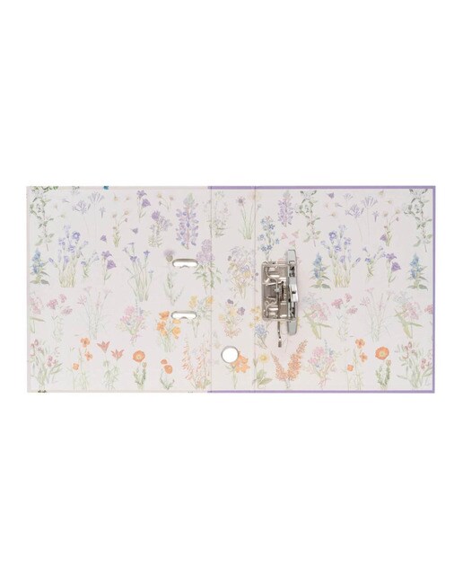 Arquivador com Compressor Botanical Wild Flowers - Branco Branco / Lilás-3