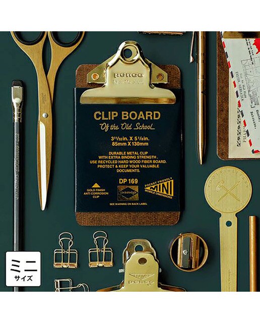 Prancheta mini Penco clip dourado Dourado-4