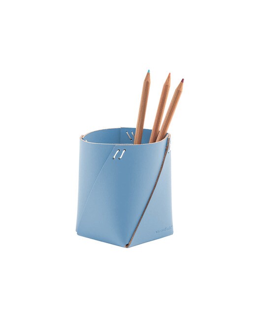 Porta Lápis ruca Vacavaliente azul celeste 2