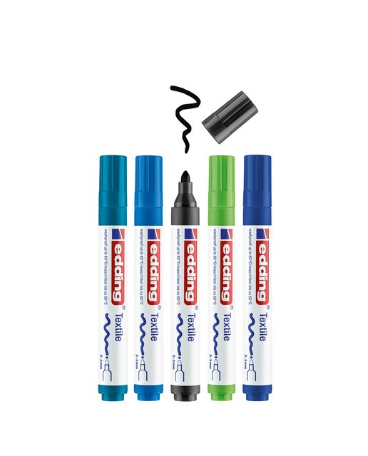 Canetas de Feltro Têxteis 4500/5S - Cores Básicas 2