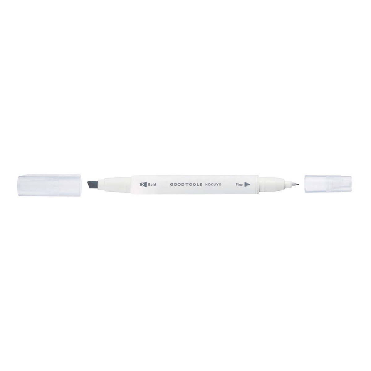 Marcador doble punta Kokuyo Good Tools gris Gris-4
