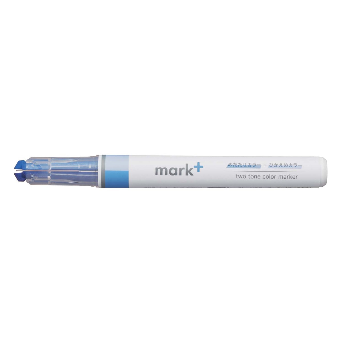 Marcador Kokuyo Mark+ doble tono azul Azul-2