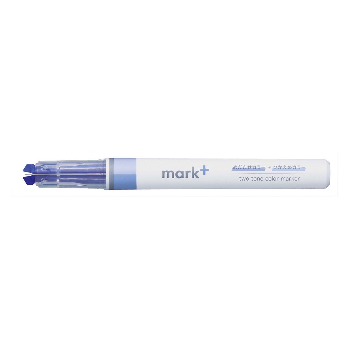 Marcador Kokuyo Mark+ doble tono azul claro Azul claro-2