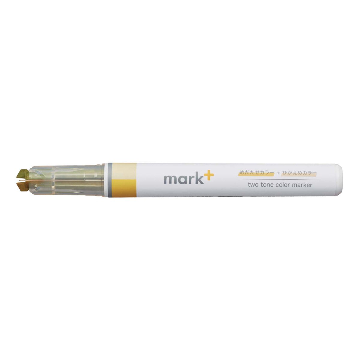Marcador Kokuyo Mark+ doble tono amarillo Amarillo-2