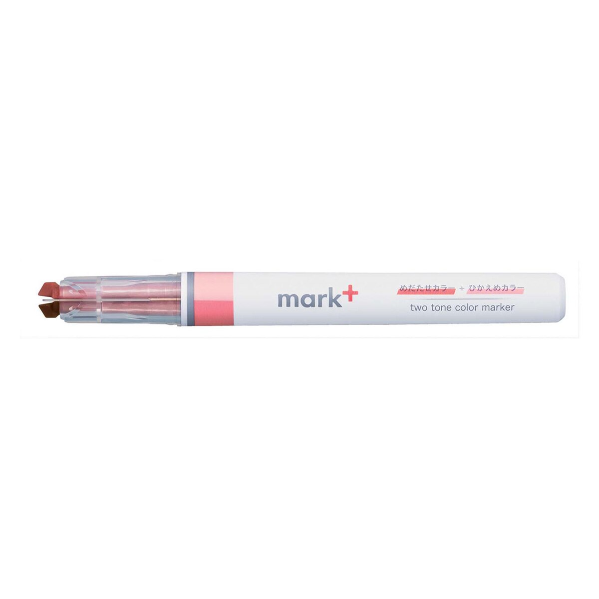 Imagen 2 de Marcador Kokuyo Mark+ doble tono rojo Rojo