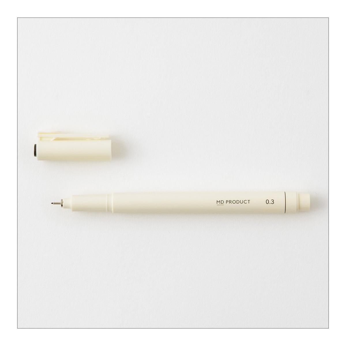 Marcador Ponta 0.3 mm Midori - Preto Branco-2