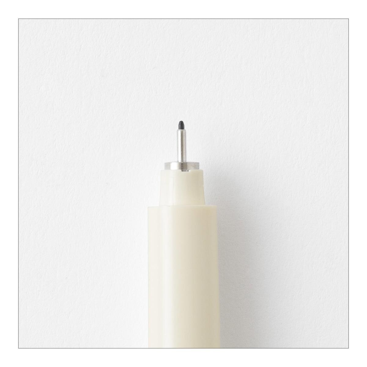 Marcador Ponta 0.3 mm Midori - Preto Branco-4