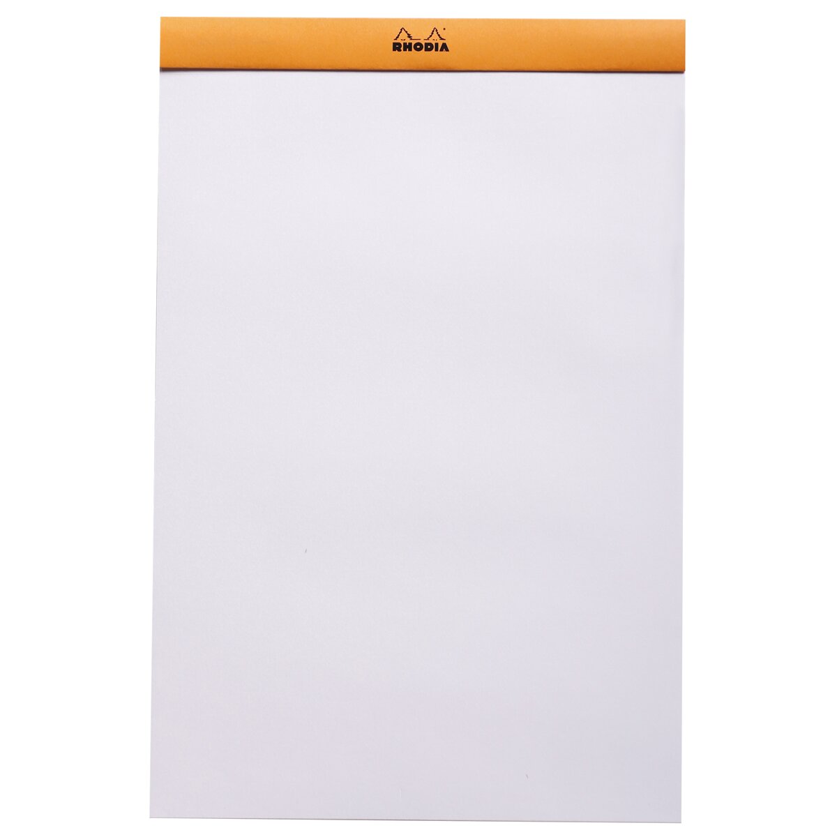 Bloco agrafado liso 21 x 31,8 cm Rhodia laranja Laranja-2
