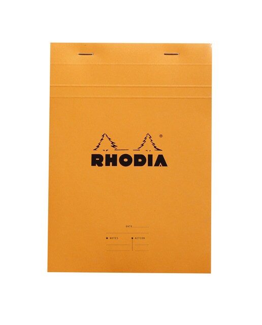 Bloco agrafado para reuniões Meeting Pad A5 Rhodia laranja Laranja-1