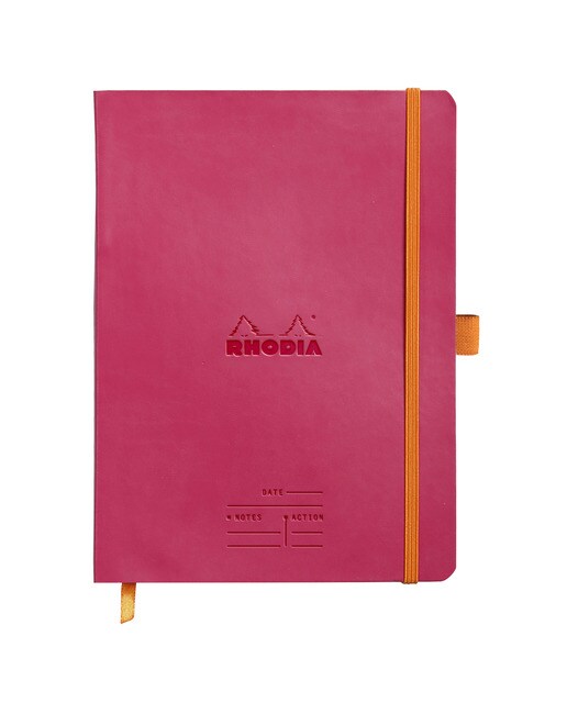 Imagem 0 de Caderno Meeting Book em pele sintética A5+ Rhodia framboesa