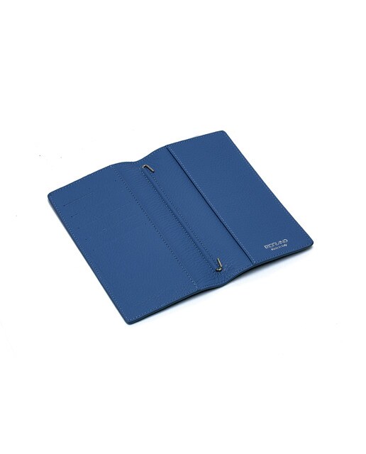 Caderno de Couro - Azul Azul-1