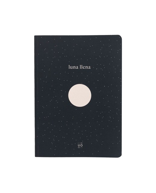 Caderno Las Dos Caras De La Luna A5 - Preto Preto-1