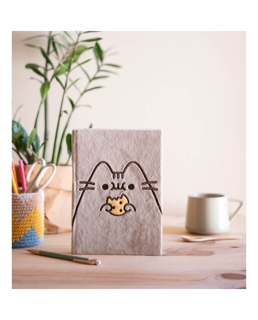 Caderno Capa Felpa A5 Pusheen 15,5x2x22 - Castanho 4