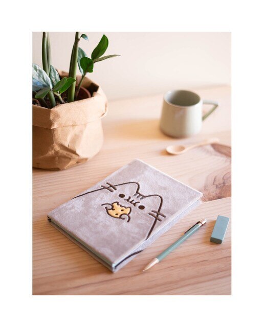 Caderno Capa Felpa A5 Pusheen 15,5x2x22 - Castanho 7