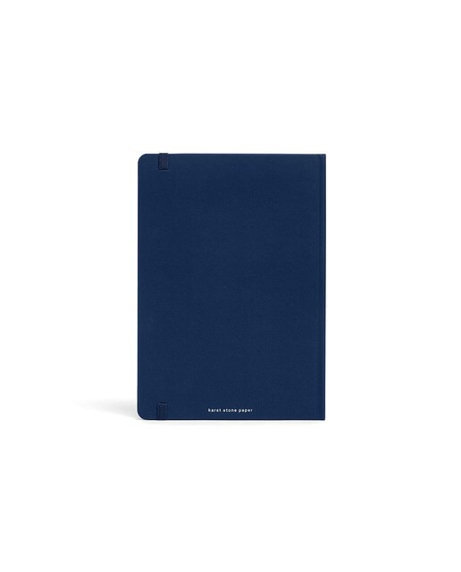 Caderno A5 Papel de Pedra Pontos Capa Dura - Azul Azul-3