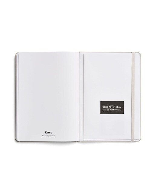 Caderno A5 Papel de Pedra Pontos Capa Dura - Azul Azul-4