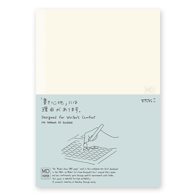 Cuaderno De Papel MD A5 Midori Hojas Cuadriculadas