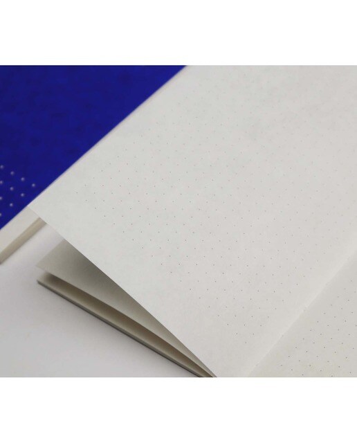 Caderno Travel Hanji Cabinet Papel Pontos - Azul Azul-3