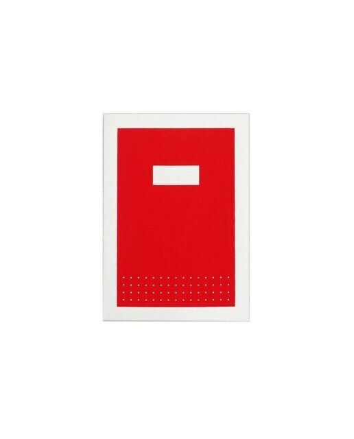 Caderno A5 Hanji Cabinet Papel Pontos - Vermelho Vermelho-1
