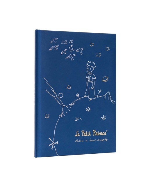 Caderno Premium A5 O Principezinho - Azul e Amarelo Azul / Amarelo-1