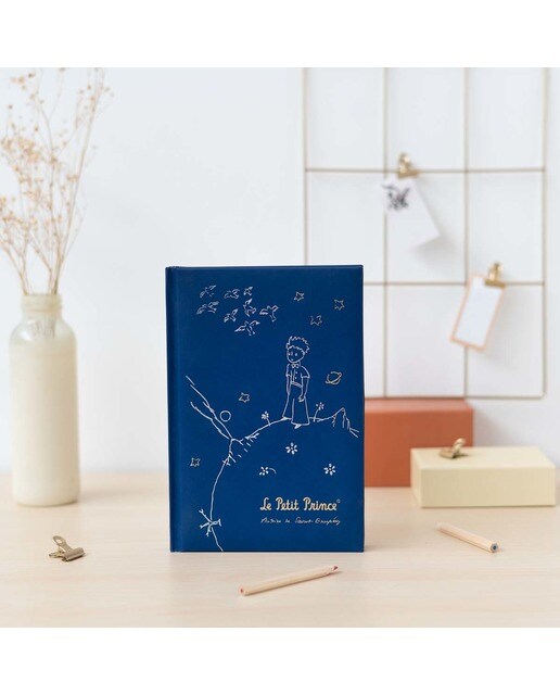 Caderno Premium A5 O Principezinho - Azul e Amarelo Azul / Amarelo-6