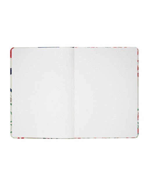 Caderno Encadernação Artesanal Japanese Flycatchers A5 - Vermelho e Azul Vermelho/Azul-2