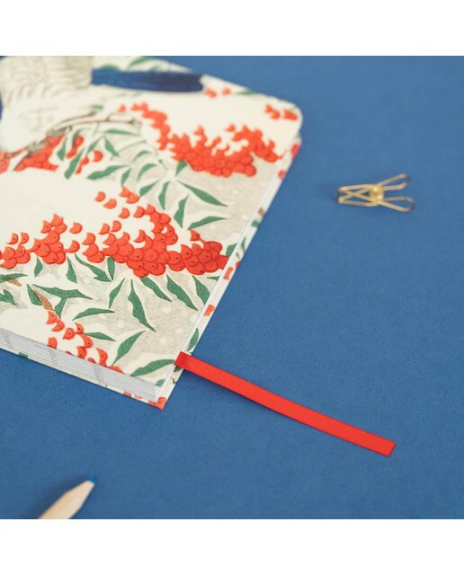 Caderno Encadernação Artesanal Japanese Flycatchers A5 - Vermelho e Azul Vermelho/Azul-6