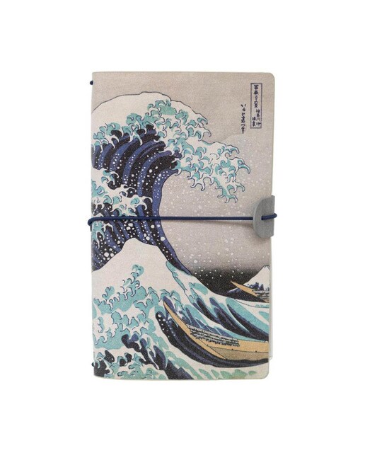 Caderno de Viagem Hokusai - Azul e Cinzento Azul / Cinzento-1