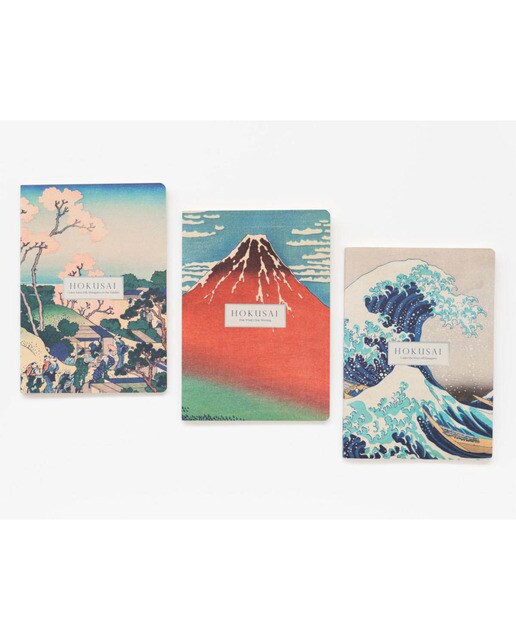 Pack de 3 Cadernos Hokusai A5 - Azul e Cinzento Azul / Cinzento-2