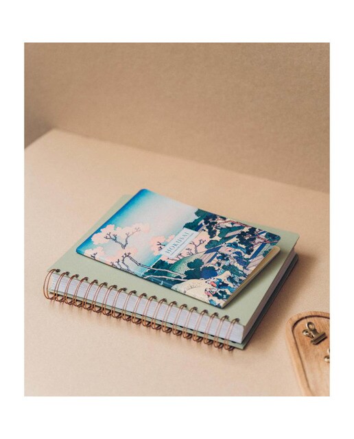 Pack de 3 Cadernos Hokusai A5 - Azul e Cinzento Azul / Cinzento-4