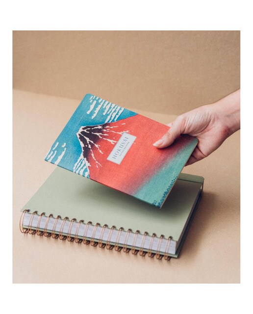 Pack de 3 Cadernos Hokusai A5 - Azul e Cinzento Azul / Cinzento-5