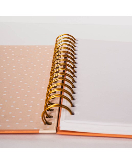 Caderno M Folhas - Laranja/Preto Laranja / Preto-2