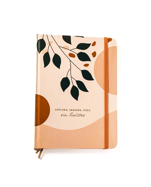 Caderno de Capa Dura M Folhas - Laranja/ Multicolor Laranja / Multicolor-1