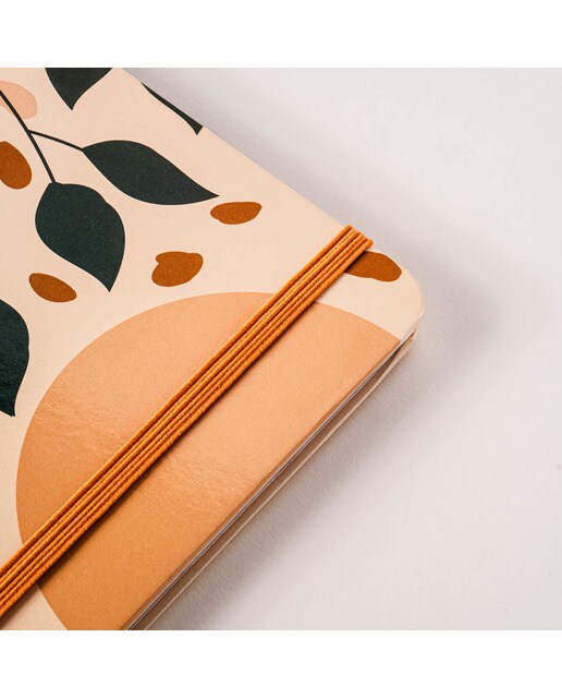 Caderno de Capa Dura M Folhas - Laranja/ Multicolor Laranja / Multicolor-3