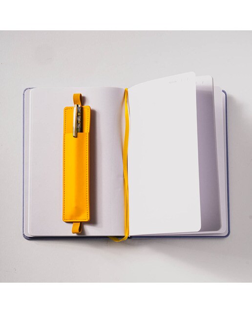 Caderno M com Acessórios para Canetas Esferográficas ou Óculos Margaridas - Azul e Multicolor Azul / Multicolor-3