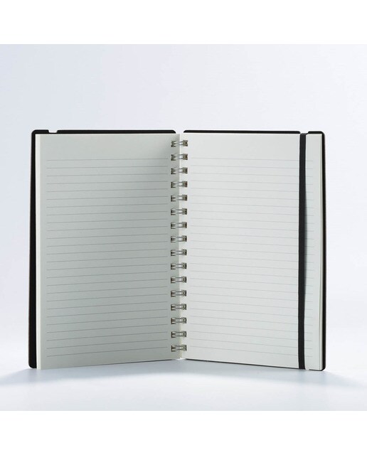 Caderno A5 pautado vacavaliente azul 3