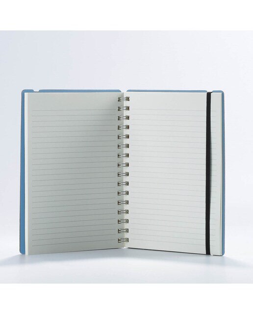 Caderno pautado A5 Vacavaliente azul claro 3