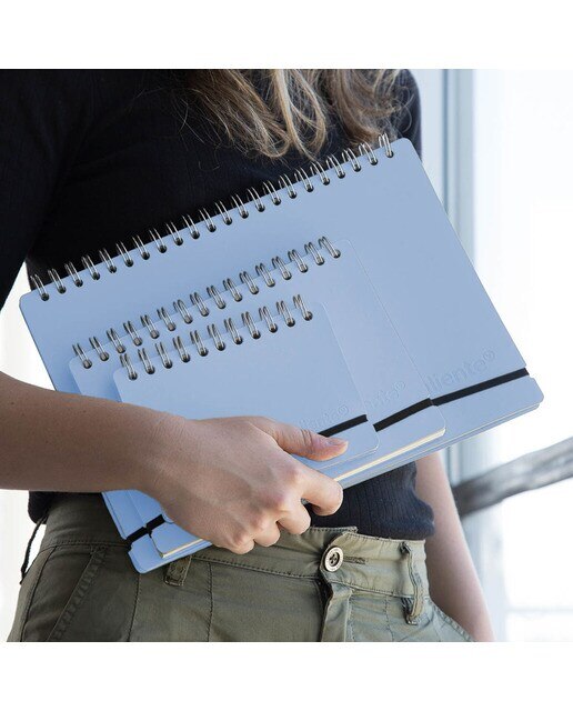 Caderno pautado A5 Vacavaliente azul claro 5